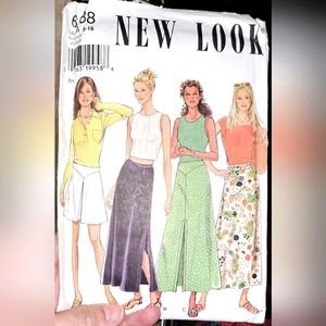 Ladies New Look Pattern 6588. Ladies Skirts Uncut Sizes 8-18